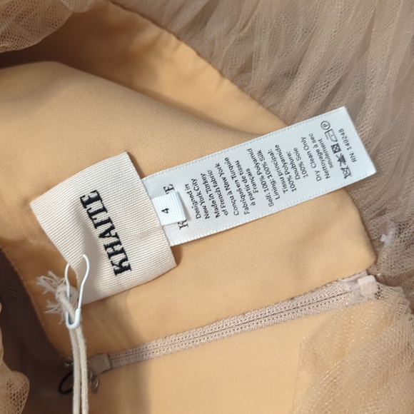 KHAITE Tie-Fastening Sheer Blouse size 4 - Picture 6 of 7